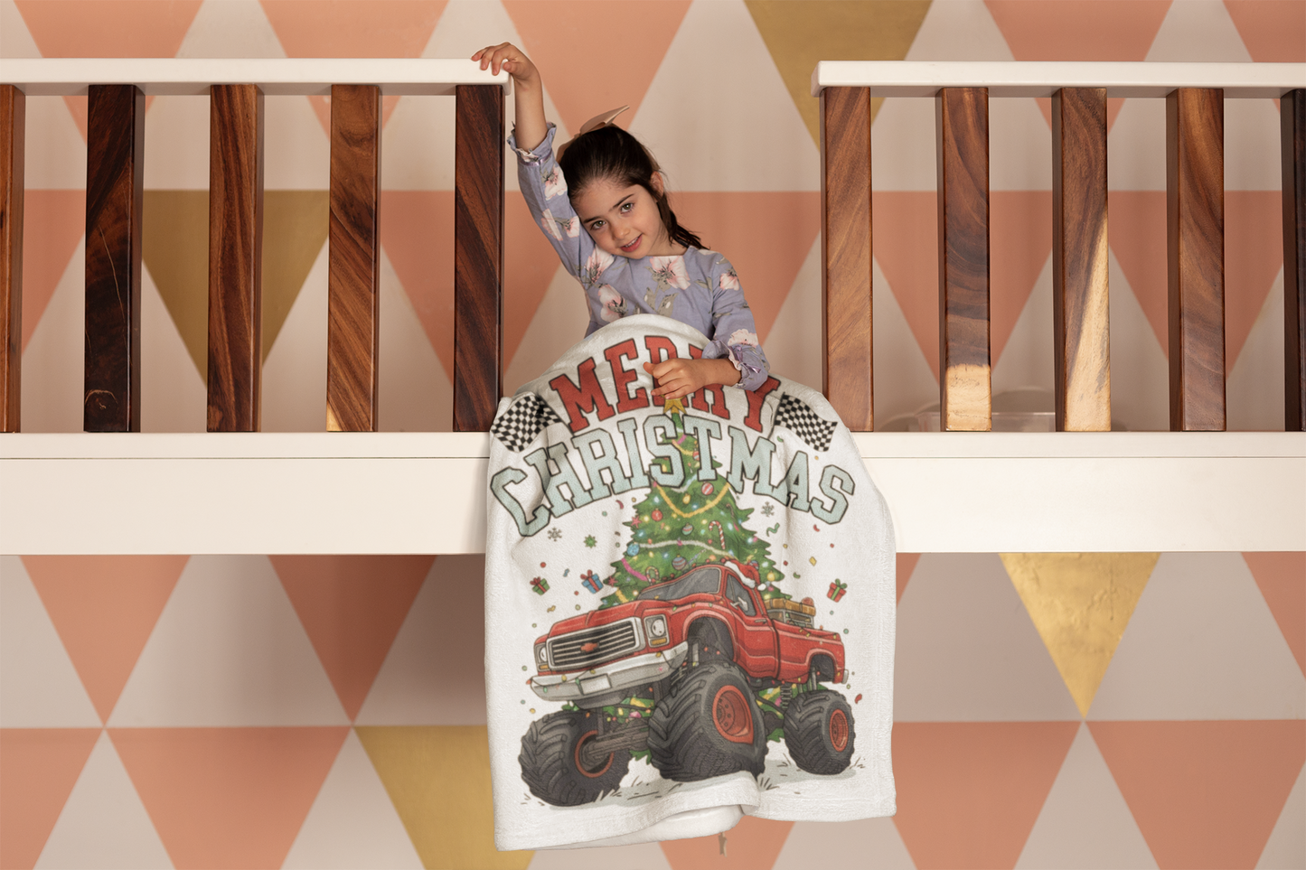 Festive Truck Christmas Velvet Blanket, Cozy Holiday Throw, Plush Couch Cover, Christmas Gift, Winter Decor, Family Snuggle Blanket