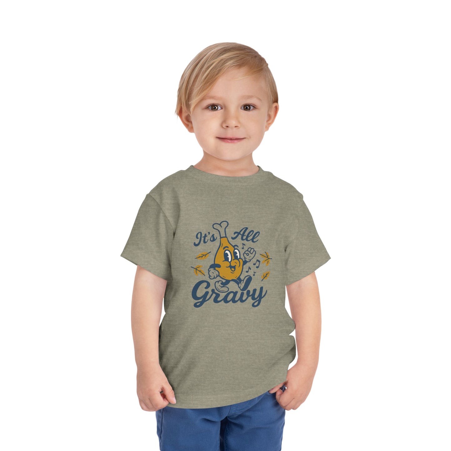 It's All Gravy" Turkey Leg Toddler Tee - Funny Thanksgiving Shirt