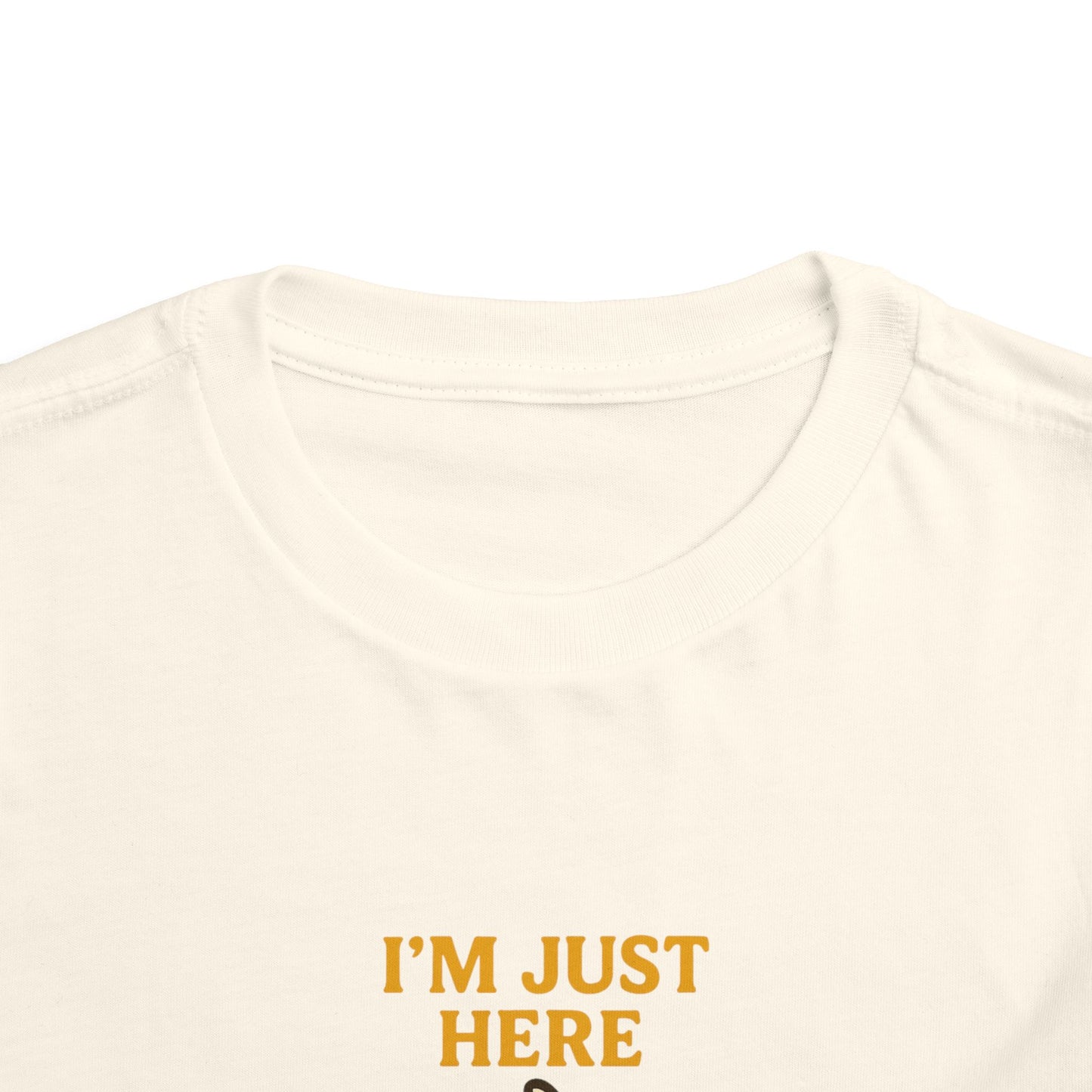 I'm Here for the Pie" Toddler Tee - Funny Thanksgiving Shirt