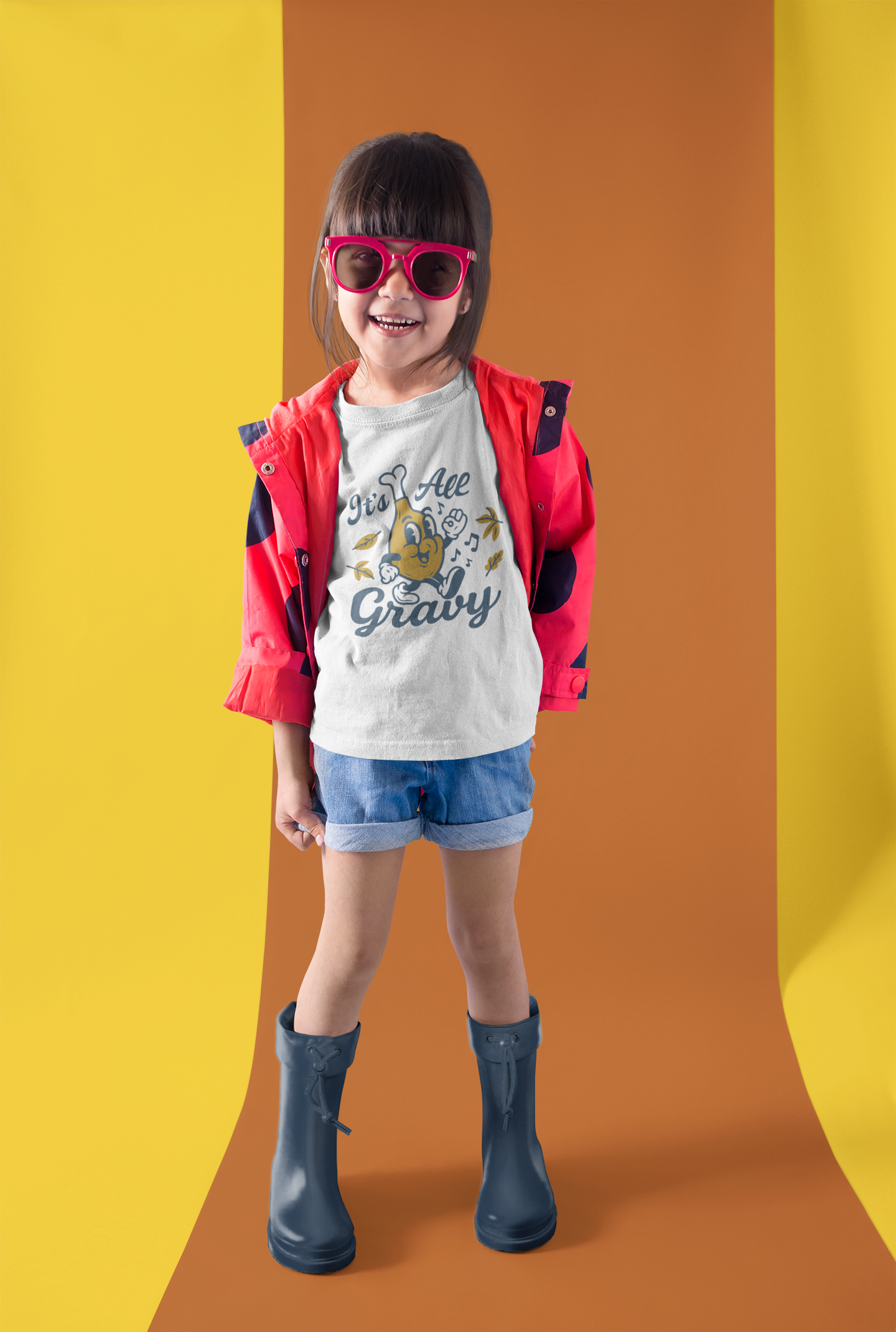 It's All Gravy" Turkey Leg Toddler Tee - Funny Thanksgiving Shirt