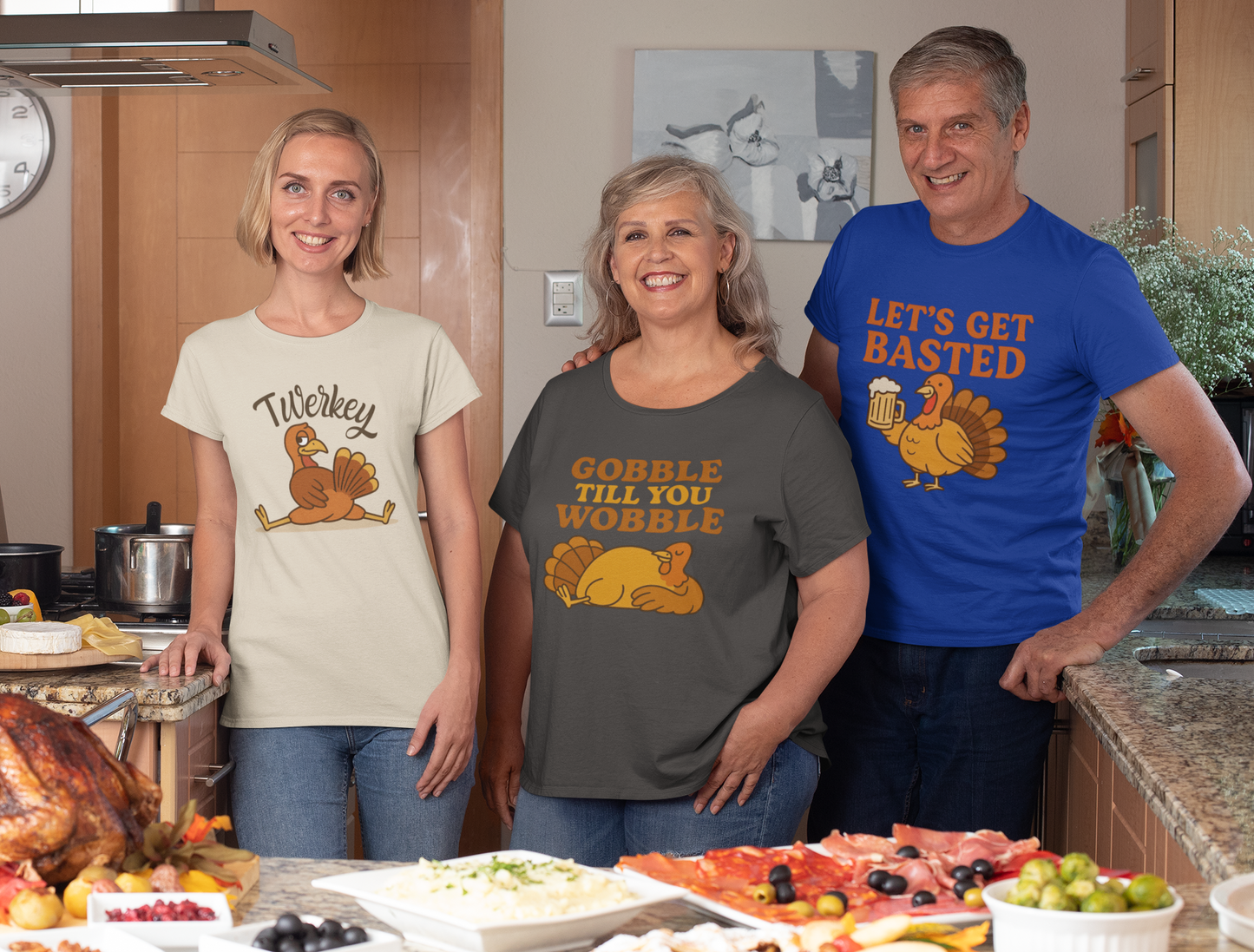 Gobble Till You Wobble Shirt Toddler - Funny Thanksgiving Turkey Tee Kids